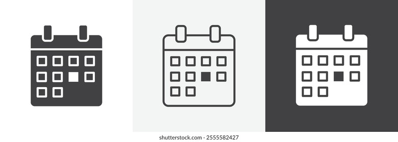 Appointment icon vector set for ui designs