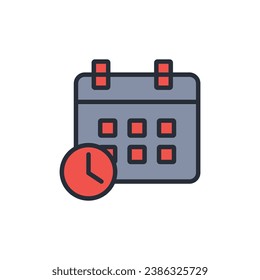 appointment icon. vector.Editable stroke.linear style sign for use web design,logo.Symbol illustration.
