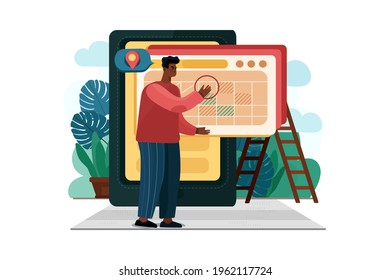 Appointment Illustration concept. Can use for web banner, infographics, hero images. Flat isometric illustration isolated on white background.