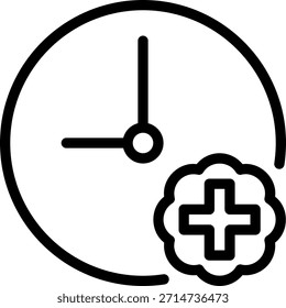 Vektorgrafik mit Symbol für Terminposition
