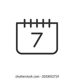 Appointment line icon. Web symbol for web and apps. Sign design in outline style. Appointment stroke object.