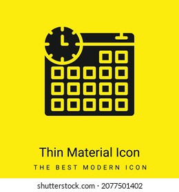 Appointment minimal bright yellow material icon