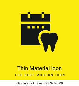Icono mínimo del material amarillo brillante de la cita
