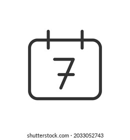 Appointment minimal line icon. Web stroke symbol design. Appointment sign isolated on a white background. Premium line icon.