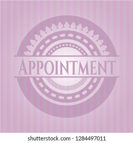 Appointment pink emblem