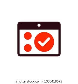 Appointment plan Two Color Version Icon