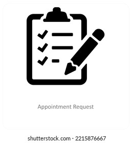 Terminanfragen und Icon-Konzept der Checkliste