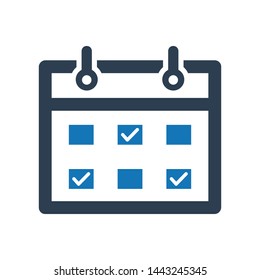 Appointment schedule, event plan calendar icon