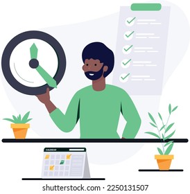 Appointment Scheduling and Time managent concept with people 