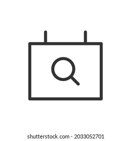 Appointment thin line icon. Symbol in trendy outline style. Premium design for web and apps. Perfect for UI. 