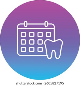 Appointment vector icon. Can be used for printing, mobile and web applications.