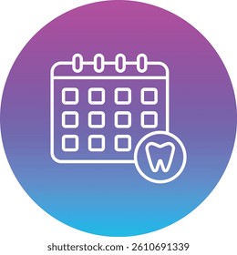 Appointment vector icon. Can be used for printing, mobile and web applications.