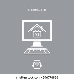 Appointment web page - Vector flat icon