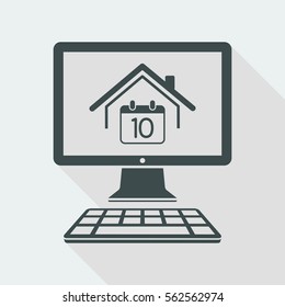 Appointment web page - Vector flat icon