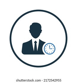 Appointment, working schedule icon. Editable vector illustration.