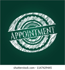 Appointment written on a chalkboard