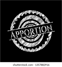 Apportion on blackboard