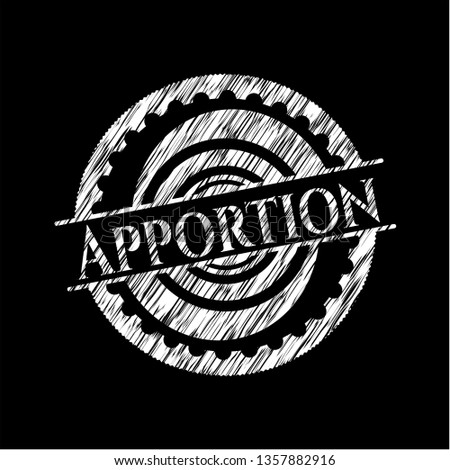 Apportion on blackboard
