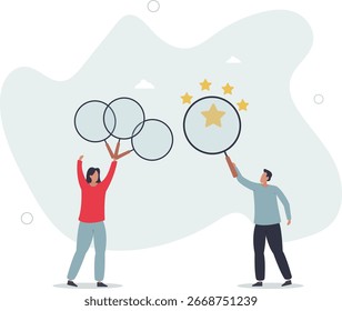 Valoración, evaluación o valoración de calidad o valor, evaluación de calificación inmobiliaria o inmobiliaria, analizar el concepto de desempeño de los empleados. vida y empleo de las personas.
