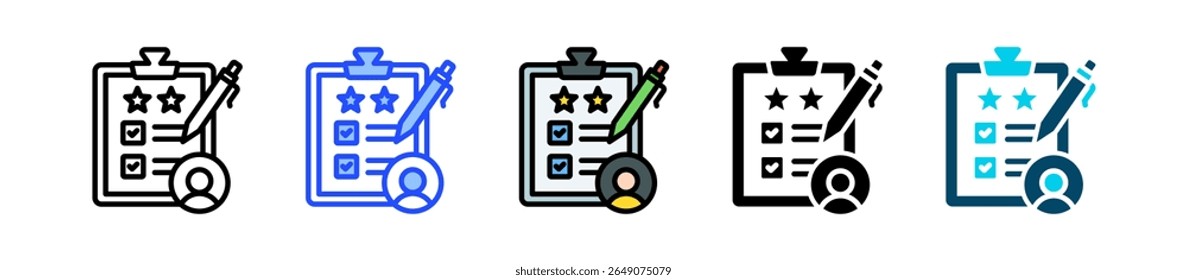 Appraisal Icon Collection With Multiple Styles