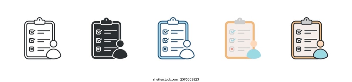 Appraisal Icon Set Multiple Style Collection