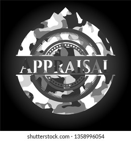 Appraisal on grey camouflaged pattern