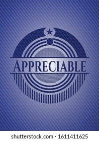 Appreciable jean background. Vector Illustration. Detailed.