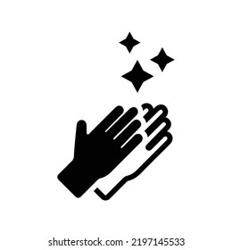 Appreciate, celebration icon. Black vector graphics.