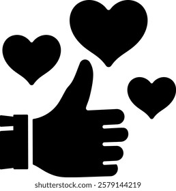 appreciate heart like love thumbs up hand favorite crush 6229