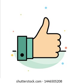 Appreciate, Remarks, Good, Like Abstract Flat Color Icon Template