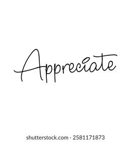 appreciate text on white background.