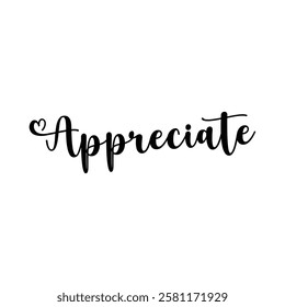 appreciate text on white background.