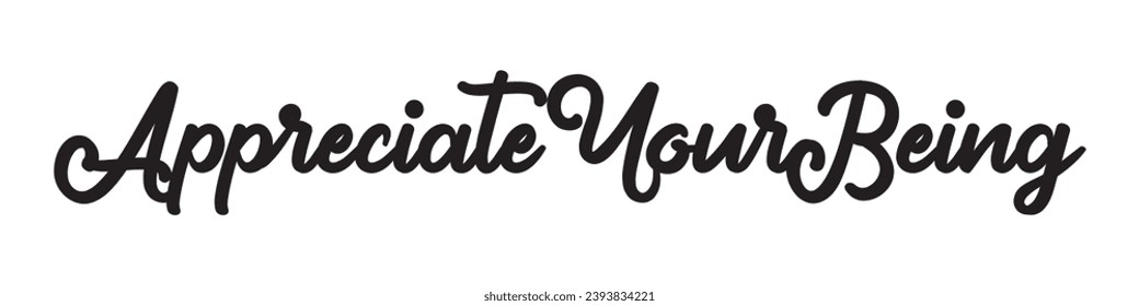 appreciate your being text on white background.