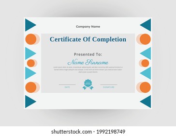 Diseño de certificados de reconocimiento y logro. Diseño creativo de plantillas de certificado modernas. Diseño del certificado de diploma.