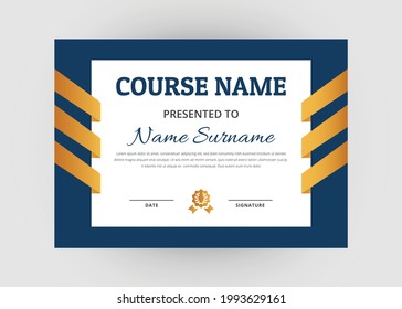 Diseño de certificados de reconocimiento y logro. Diseño creativo de plantillas de certificado modernas. Diseño del certificado de diploma.