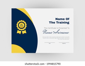 Diseño de certificados de reconocimiento y logro. Diseño creativo de plantillas de certificado modernas. Diseño del certificado de diploma.