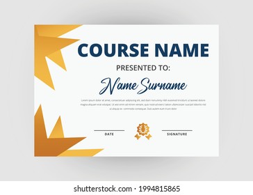 Appreciation and achievement certificate design. Certificate of appreciation template. Modern creative abstract certificate template.