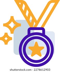 Appreciation business icon collection with purple orange outline style. symbol, set, web, line, technology, internet, design. Vector Illustration