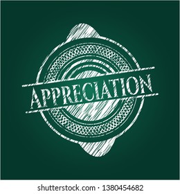 Appreciation chalkboard emblem