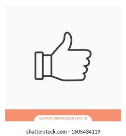Appreciation gesture hand Icon Vector Illustration
