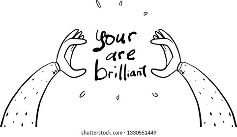 appreciation hand drawn