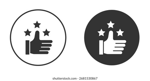 Icono de agradecimiento plano. Ilustración aislada símbolo de signo de Vector