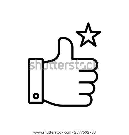 Appreciation icon Flat illustration sign