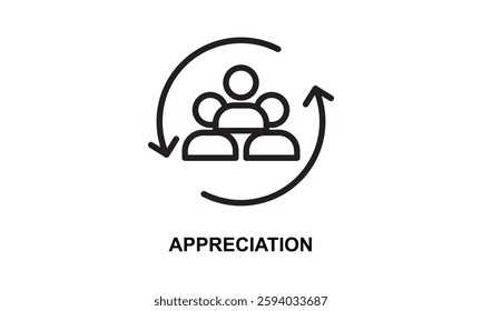 Appreciation Icon Isolated Vector Illustration