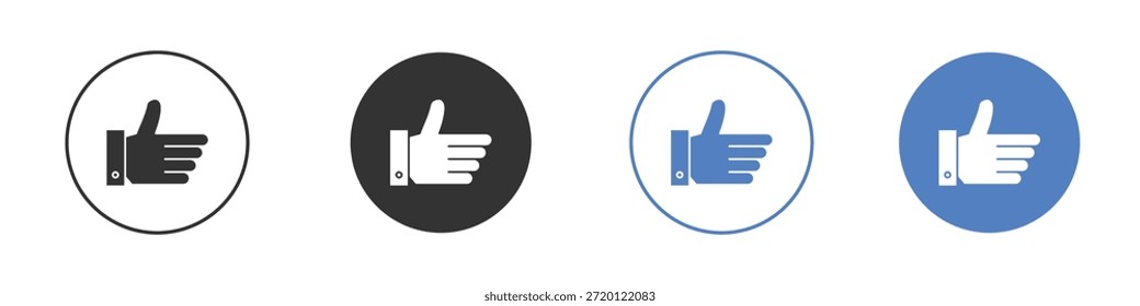 Conjunto de pictogramas do ícone de valorização. Designs de ícone de vetor