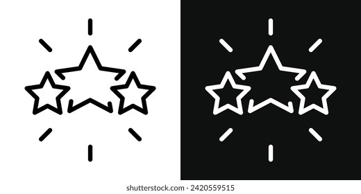Juego de iconos de apreciación. Ilustración vectorial
