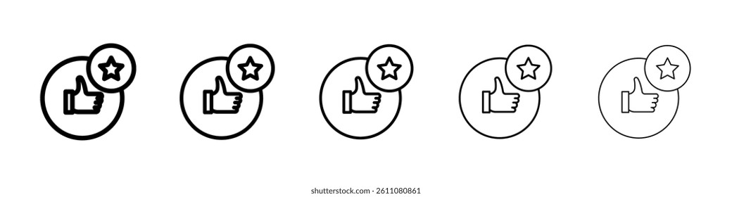 Appreciation icon Symbol mark in Outline style