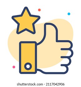 appreciation Icon. User interface Vector Illustration, As a Simple Vector Sign and Trendy Symbol in Line Art Style, for Design and Websites, or Mobile Apps,