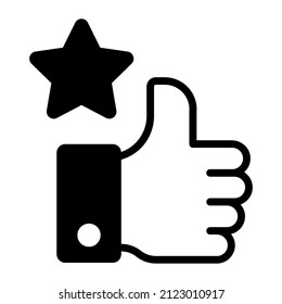 appreciation Icon. User interface Vector Illustration, As a Simple Vector Sign and Trendy Symbol in Line Art Style, for Design and Websites, or Mobile Apps,
