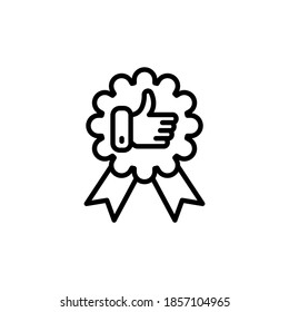 Appreciation icon in vector. Logotype